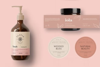 design a modern label for your product