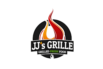 design grille food truck restaurant logo
