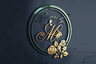 design aesthetics a romantic floral logo for flowers