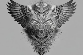 create an amazing custom tattoo design with my experience