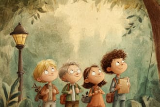 draw wonderful children illustration for book or comic