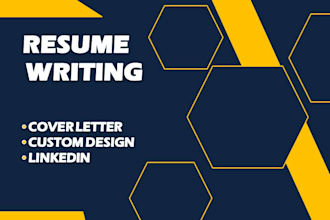 write resume, cv and cover letter