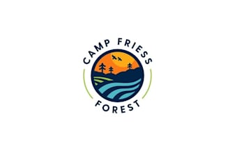 design sustainability private camping destination logo