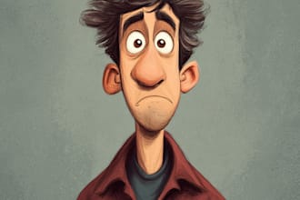 draw big head cartoon caricature