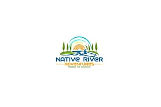 design traditional outdoor adventure river logo
