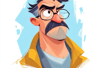 do a couple, team ,and group cartoon caricature