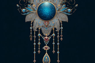 do custom jewellery cad design for 3d printing and rendering