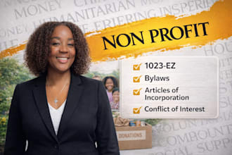 helping your nonprofit secure tax exempt status with my nonprofit expertise