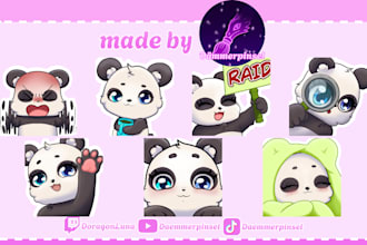 create emotes in my style for you