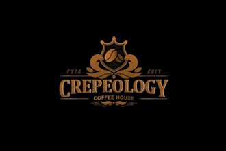 design luxurious meets coffee house logo