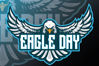 design an animal esport mascot logo, wolf, tiger, eagle, fox