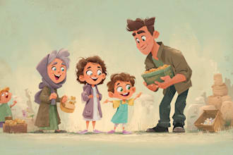 create watercolor children book children picture book