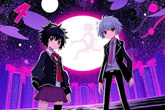 do danganronpa style art for youdanganronpa