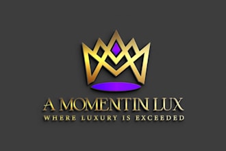 do luxury, crown, minimalist and jewelry logo