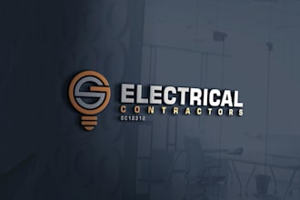 do electrical logo design electrician power energy engineering