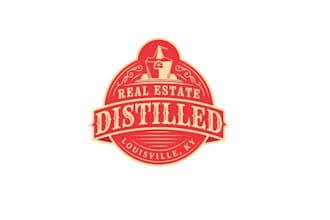 design real estate conference bourbon spirits cocktail theme logo