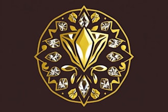design luxury and modern jewelry logo