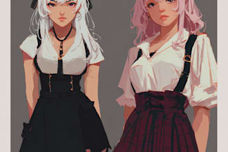 draw lewd, sfw or nsfw anime character, fanart or your oc