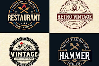 do vintage , retro , classic , hipster badge , outdoor logo design