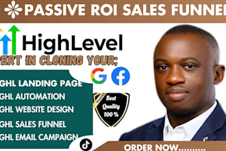 clone or migrate your landing pages ,website and sales funnel  into gohighlevel