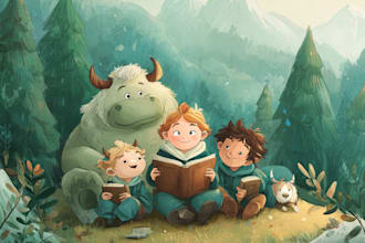 illustrate children story book illustration and children story book illustratio