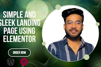 create simple and sleek landing page