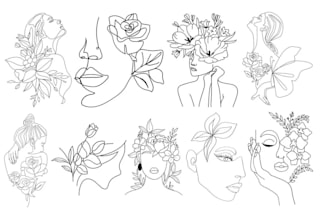 do hand drawn minimalist line art, line drawing, illustration, and business logo
