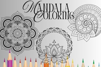 create mandala coloring pages for you