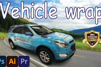 design an awesome food truck, van, semi truck, any vehicle wrap design