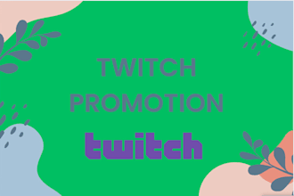 do twitch channel promotion to gain twitch live viewers