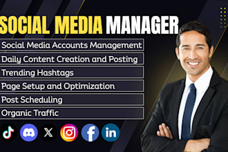 be your social media manager and personal assistant