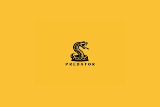 create a custom snake logo with a modern twist