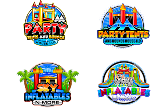 design unique bounce house logo