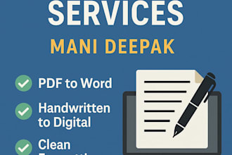 do fast and accurate typing, PDF to word, or handwritten to digital