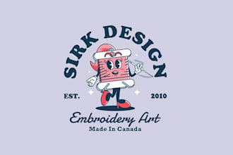 create fun tried typeface  logo