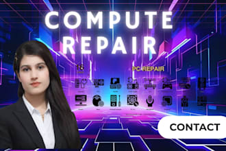 install software, fix, repair your windows computer, macbook remotely