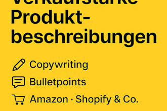 write conversion strong product descriptions for your shop