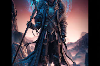design your fantasy figure drawing in highly distinctive manner