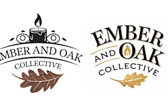 design an elegant luxury candles logo