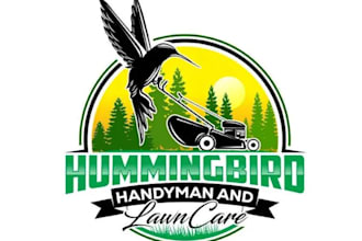 make financial, consulting and landscape, lawn care logo