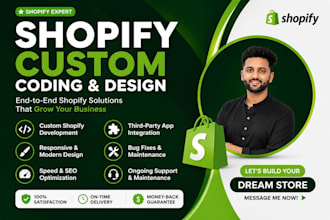 do custom shopify coding and fix any shopify bug
