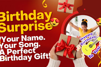 make a custom birthday song video with your name