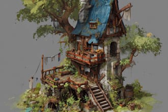 make an environment concept art