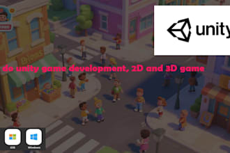 do unity game development, 2d and 3d game