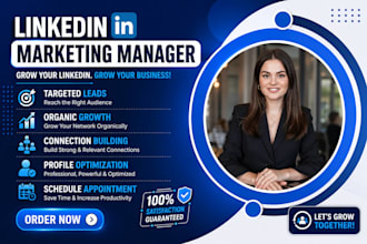 be your linkedin marketing manager, b2b b2c appointment setter