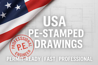 professionally review and provide a licensed pe stamp on your architectural draw