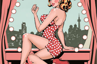 draw a cute and sexy pin up pinup girl