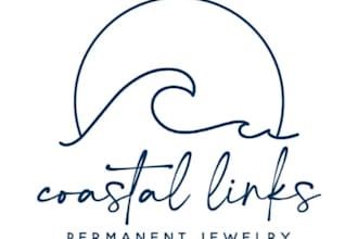 design unique ocean wave logo with a clean look