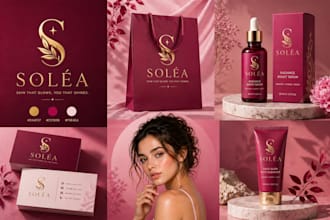 design logo, full branding kit, brand guidelines and brand style guide identity
