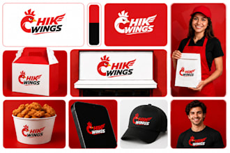 design logo, full branding kit, brand guidelines and brand style guide identity